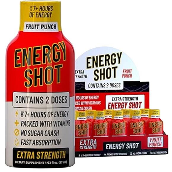 vitamin energy Other - Vitamin Energy Fruit Punch Extra Strength Energy Shot 10 pk 260mg Caffeine New